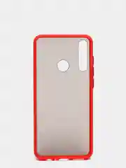 Красный чехол для Huawei Y6P, Хуавей У6П пластиковый матовый с цветными кнопками