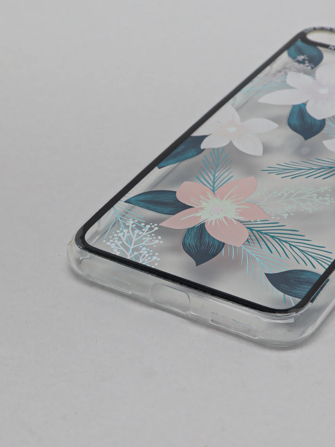 Тёмно-бирюзовый чехол Huawei Y6 2018/ Honor 7C / 7A Pro /Y6 Prime (5,7"), Хонор 7С, прозрачный с рисунком