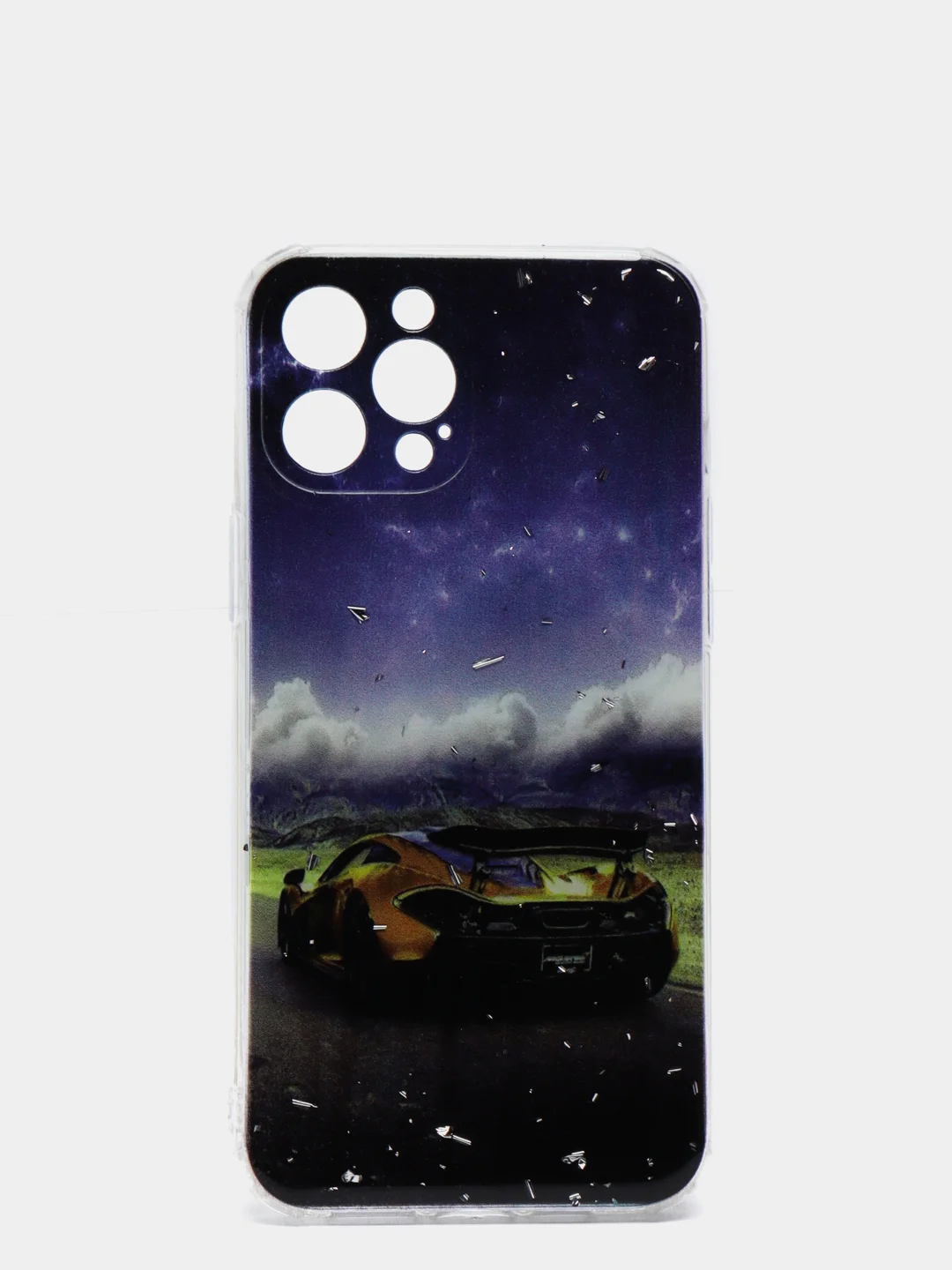 Темно-синий чехол iPhone 12 / 12 Pro, 12 Pro Max, 12 Mini чехол силиконовый с рисунком