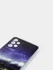 Аметистовый чехол Samsung Galaxy A72, Самсунг Галакси А72 силиконовый с рисунком