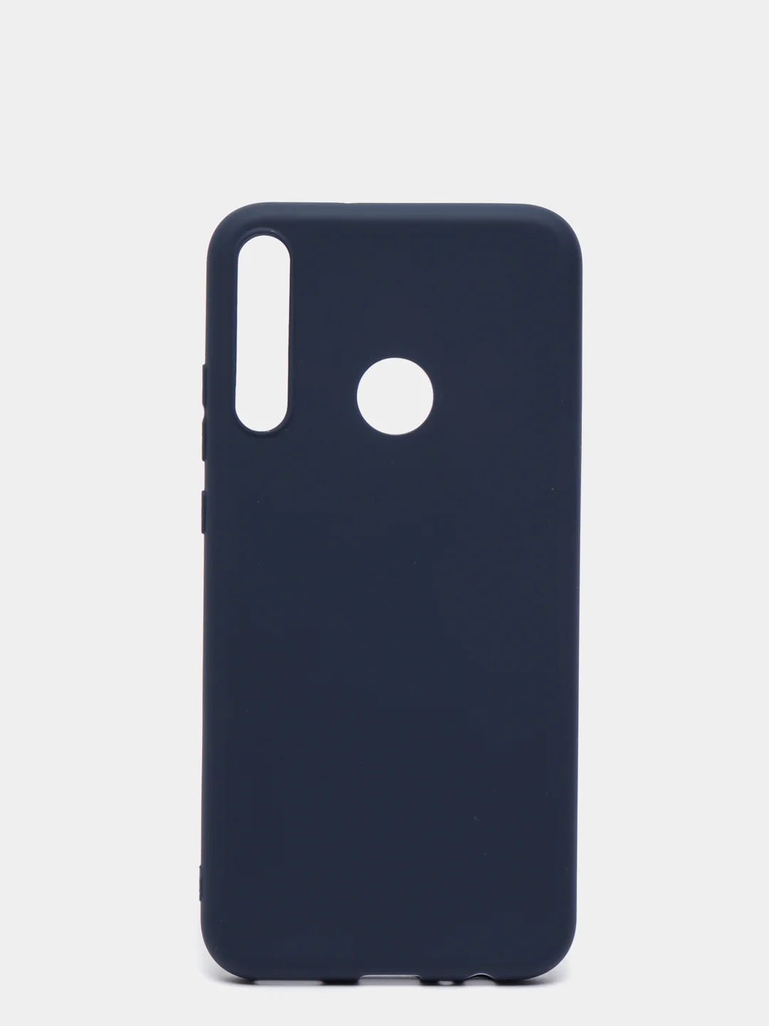 Темно-синий чехол для Honor 9C, Huawei P40 Lite E силиконовый цветной матовый, накладка
