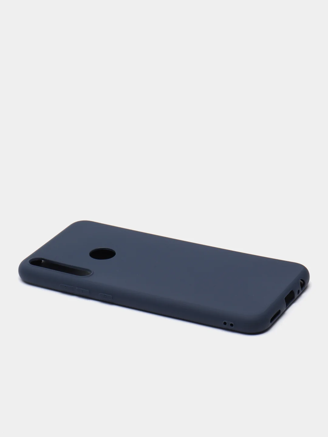Темно-синий чехол для Honor 9C, Huawei P40 Lite E силиконовый цветной матовый, накладка