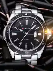 Черный часы наручные мужские Сurren 8110