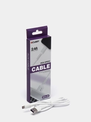 USB кабель ECUSIN, силикон, с выходом Lightning / micro-USB