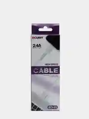 USB кабель ECUSIN, силикон, с выходом Lightning / micro-USB