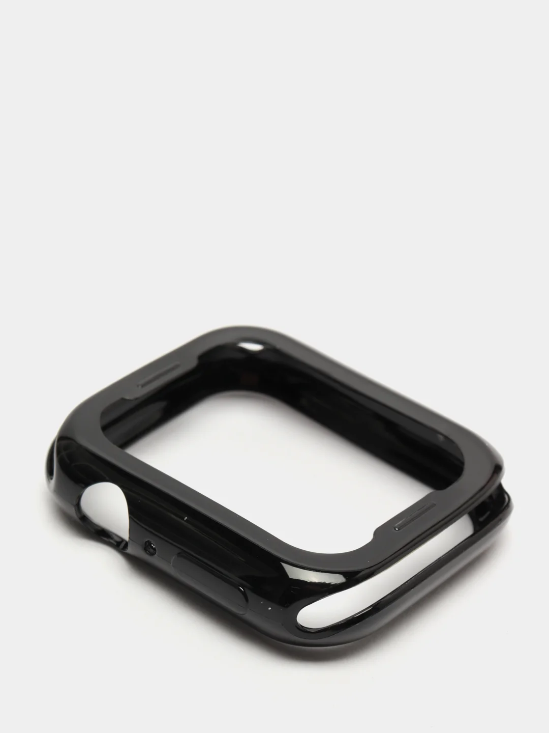 Черный чехол для Apple Watch 38/ 40/ 41/ 42/ 44/ 45 mm, силиконовый