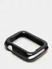 Черный чехол для Apple Watch 38/ 40/ 41/ 42/ 44/ 45 mm, силиконовый