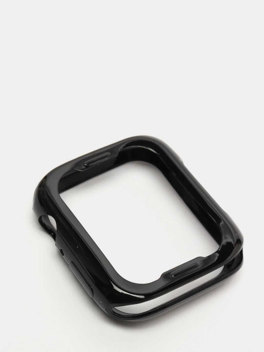 Черный чехол для Apple Watch 38/ 40/ 41/ 42/ 44/ 45 mm, силиконовый