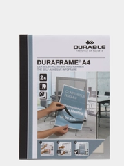 Рамка А4 на самоклеящейся основе Durable "Duraframe", серебро, 2 штуки