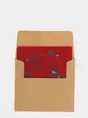 Голубой открытка крафт мини