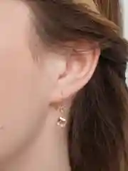 Серьги квадратные