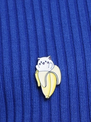 Металлический значок "Banana cat"