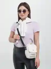 Белый сумка женская, мужская, детская / Текстильная сумка на плечо / мини сумка