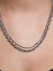 Двухслойная унисекс цепочка