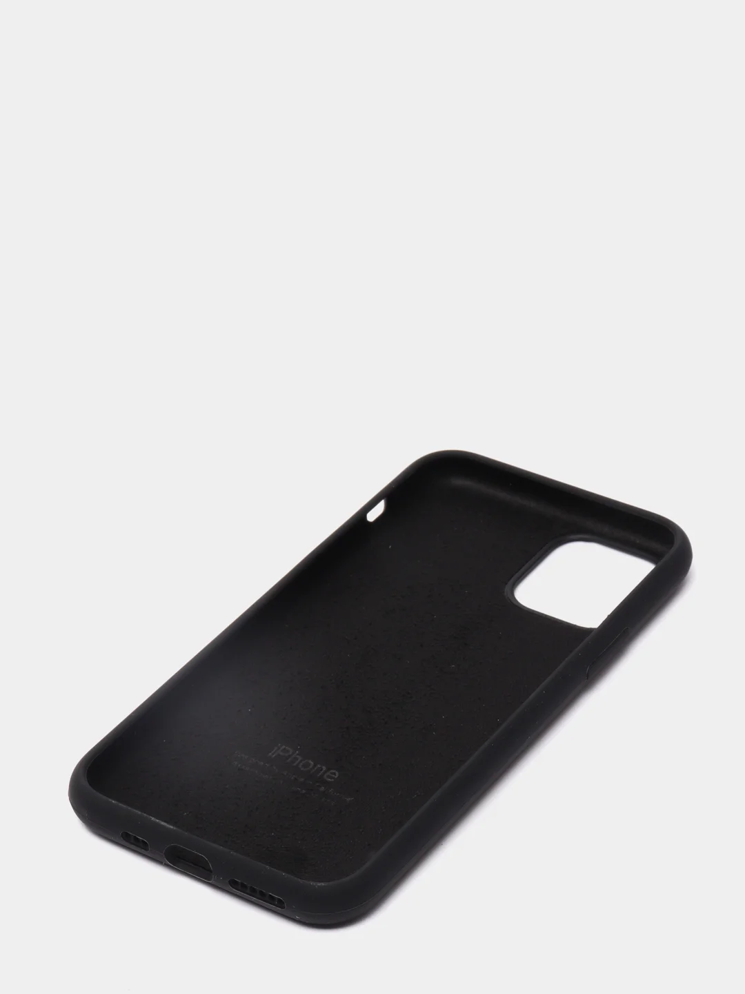 Черный чехол для iPhone 11 Pro 5.8" Silicone Case, закрытый низ с логотипом