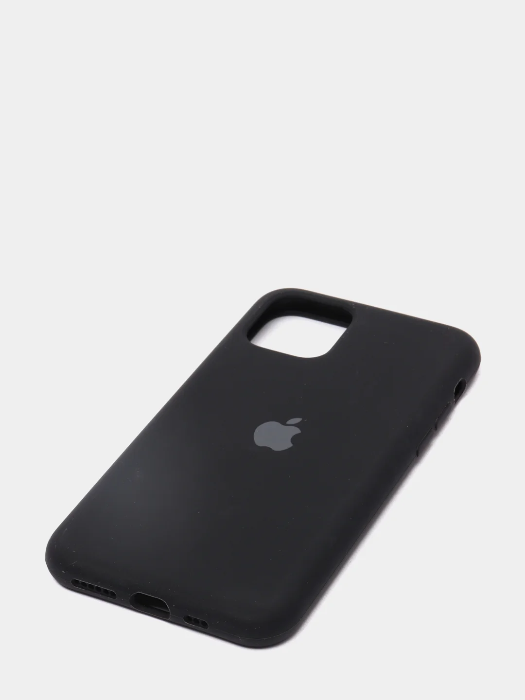 Черный чехол для iPhone 11 Pro 5.8" Silicone Case, закрытый низ с логотипом