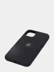 Черный чехол для iPhone 11 Pro 5.8" Silicone Case, закрытый низ с логотипом