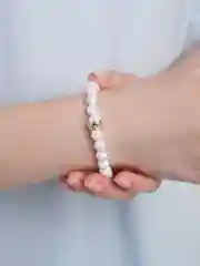 Белый браслеты парные "Корона" "Слон"