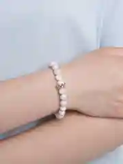 Белый браслеты парные "Корона" "Слон"