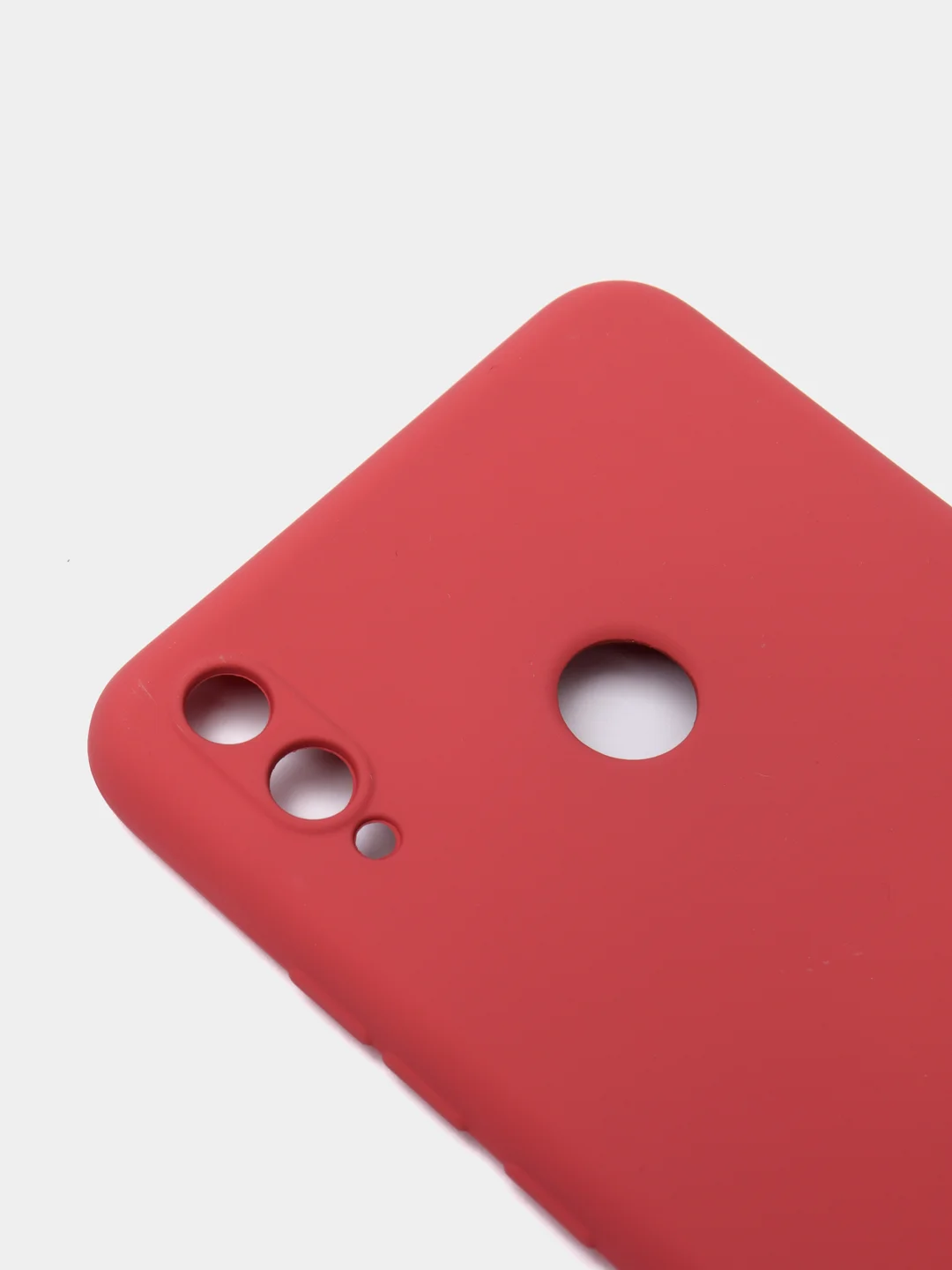Коралловый чехол на Honor 8X, силиконовый, с бархатной подкладкой