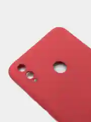 Коралловый чехол на Honor 8X, силиконовый, с бархатной подкладкой