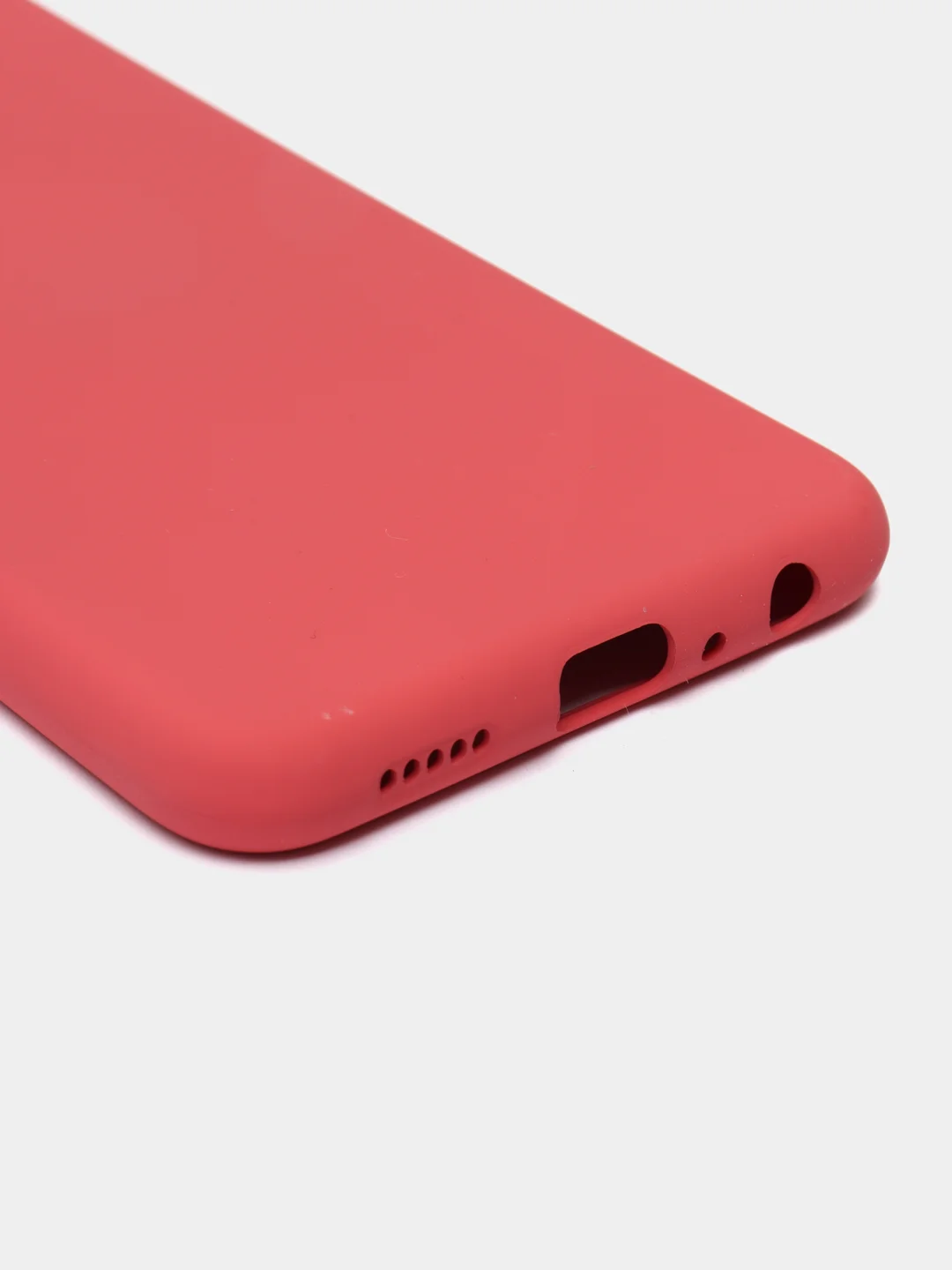 Коралловый чехол на Honor 8X, силиконовый, с бархатной подкладкой
