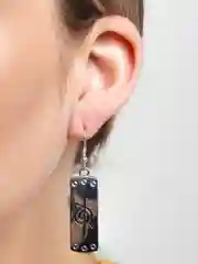 Серый серьги аниме Наруто, 4 вида (Конохи, Акацуки, Сюрикен, Кунай)