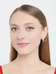 Золотой серьги-зажимы для уха