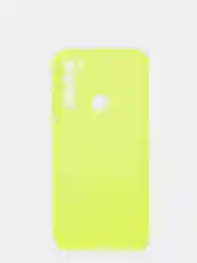 Желтый чехол Xiaomi Redmi Note 8, Note 8 2021, Редми Нот 8 прозрачный плотный неоновый с оттенком