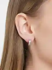 Серебряный серьги, унисекс