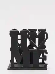 Черный салфетница "Home"