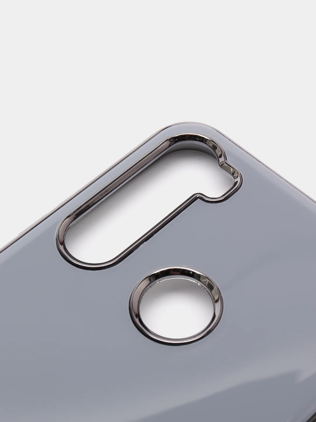 Розовый чехол Xiaomi Redmi Note 8 2019/21 цветной, силиконовый, с глянцевой рамкой (Редми Нот 8)