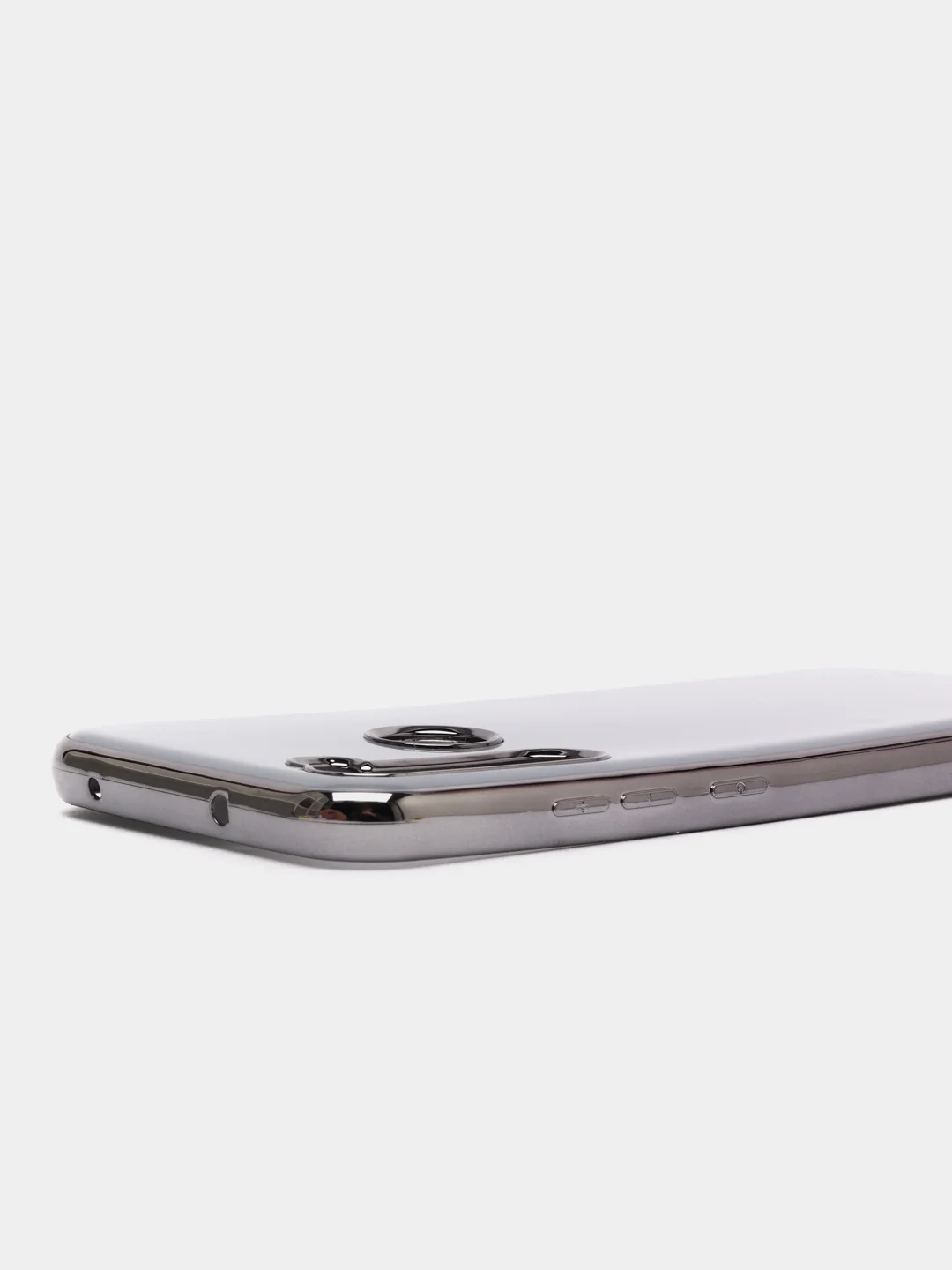 Розовый чехол Xiaomi Redmi Note 8 2019/21 цветной, силиконовый, с глянцевой рамкой (Редми Нот 8)