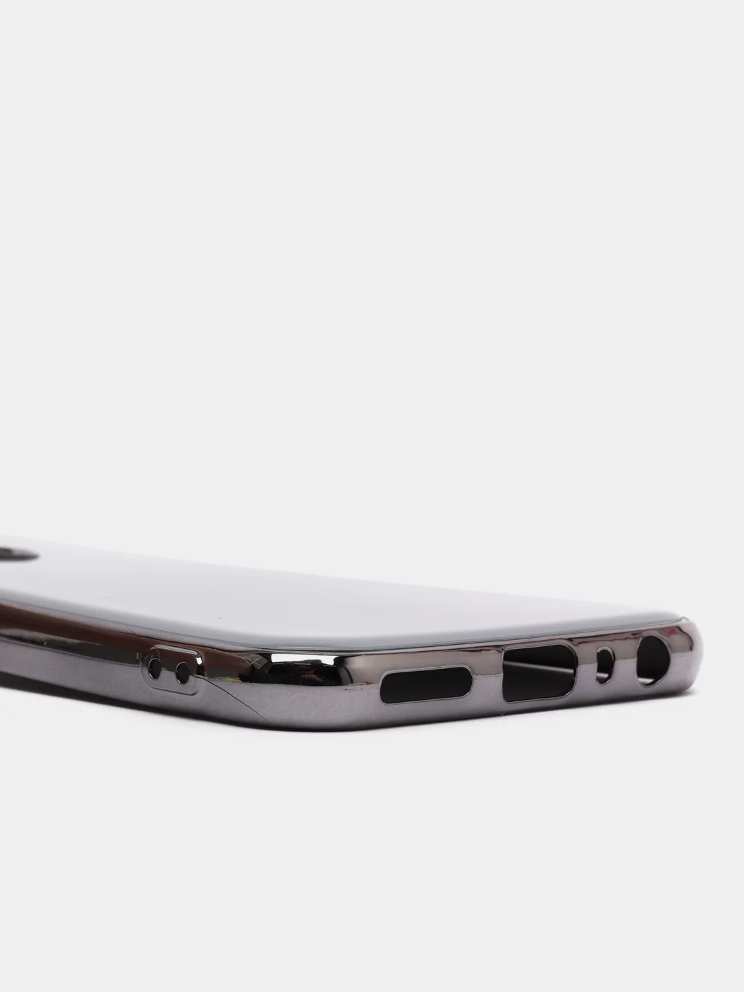 Розовый чехол Xiaomi Redmi Note 8 2019/21 цветной, силиконовый, с глянцевой рамкой (Редми Нот 8)