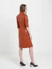 Медный платье женское офисное