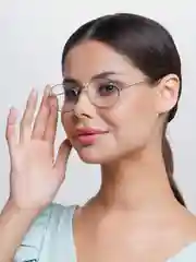 Серебряный имиджевые очки
