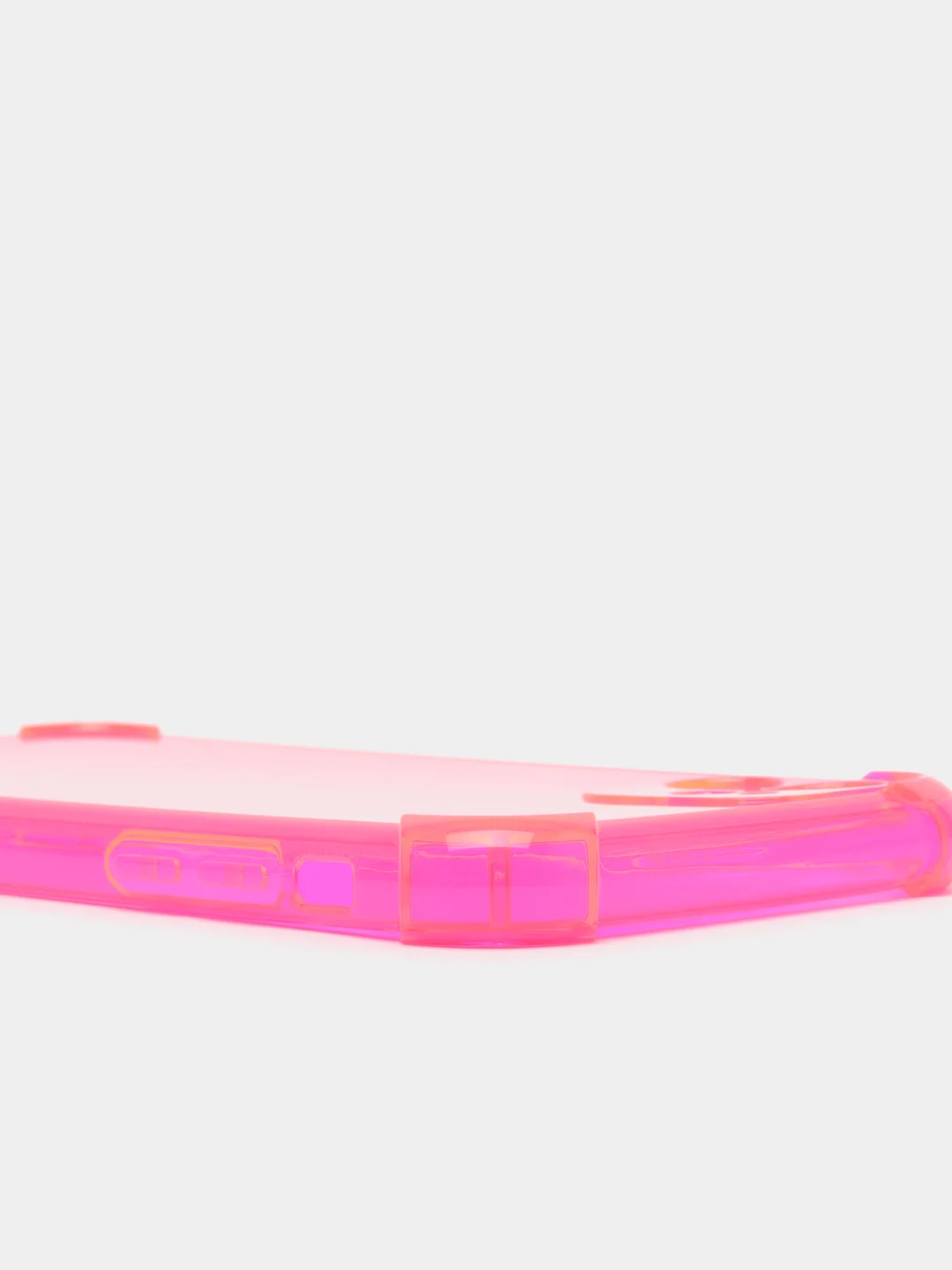 Розовый противоударный чехол для iPhone 11, 12, 13, 13 Pro защита камеры, прозрачный, неоновый