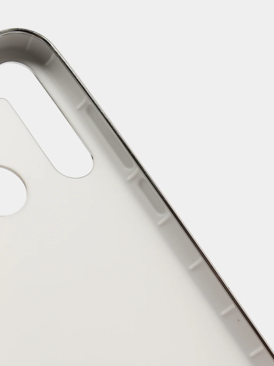 Белый чехол Xiaomi Redmi Note 8 2019/21 цветной, силиконовый, с глянцевой рамкой (Редми Нот 8)