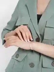 Бирюзовый браслет белая  нить с буквой Инициал, Handmade