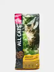 Корм для кошек премиум класса с курицей All Cats, 2.4 кг