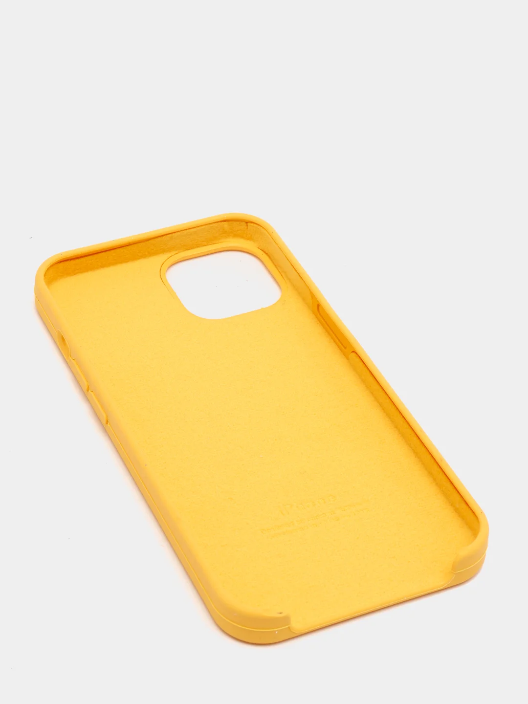 Горчичный чехол Silicone Case для iPhone 13 / 13 Pro / 13 Pro Max с открытым низом