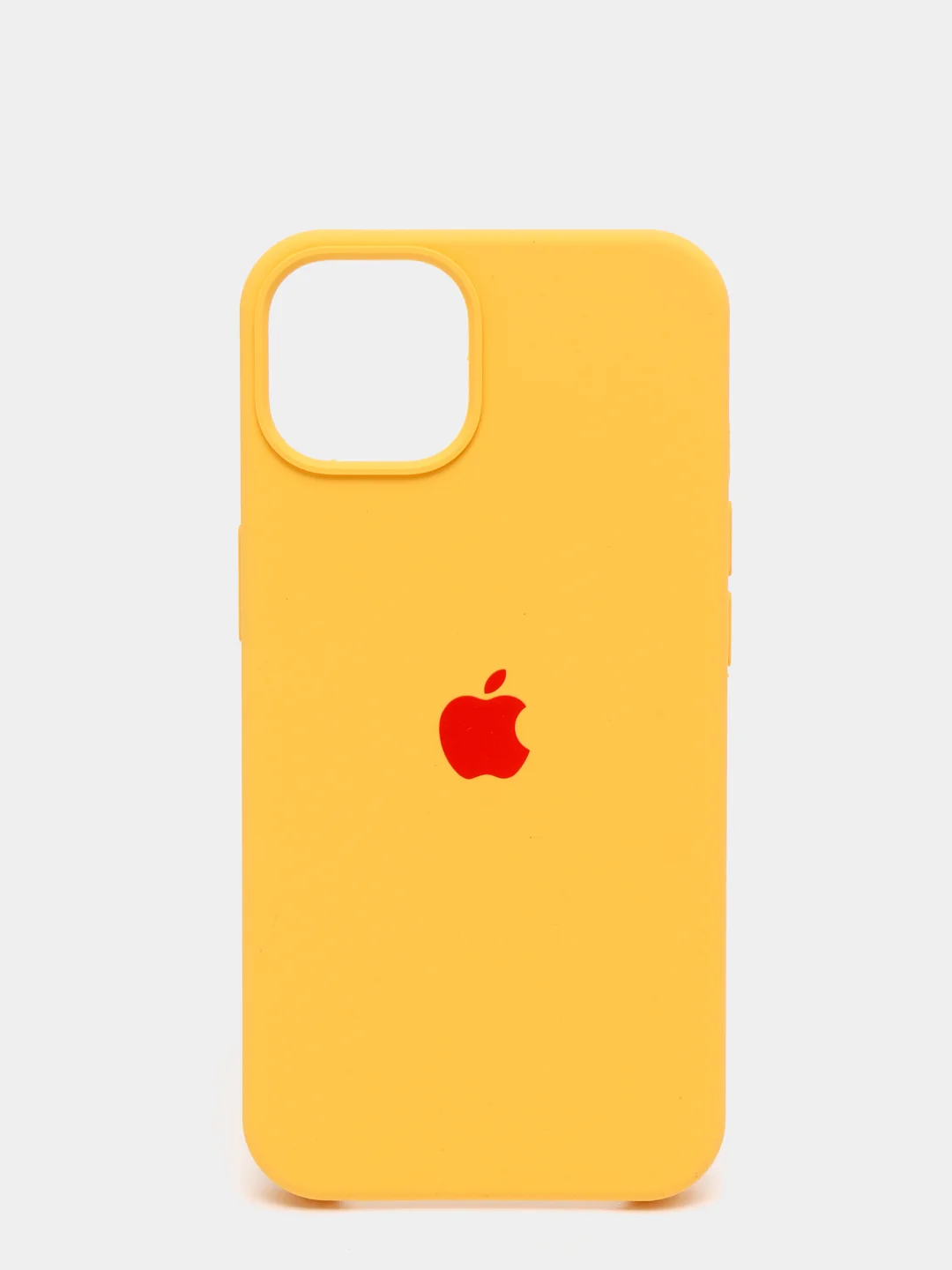 Горчичный чехол Silicone Case для iPhone 13 / 13 Pro / 13 Pro Max с открытым низом