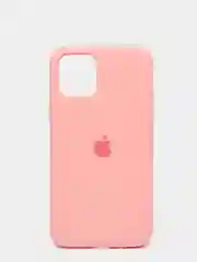 Розовый чехол для iPhone 11 Pro 5.8" Silicone Case, закрытый низ с логотипом