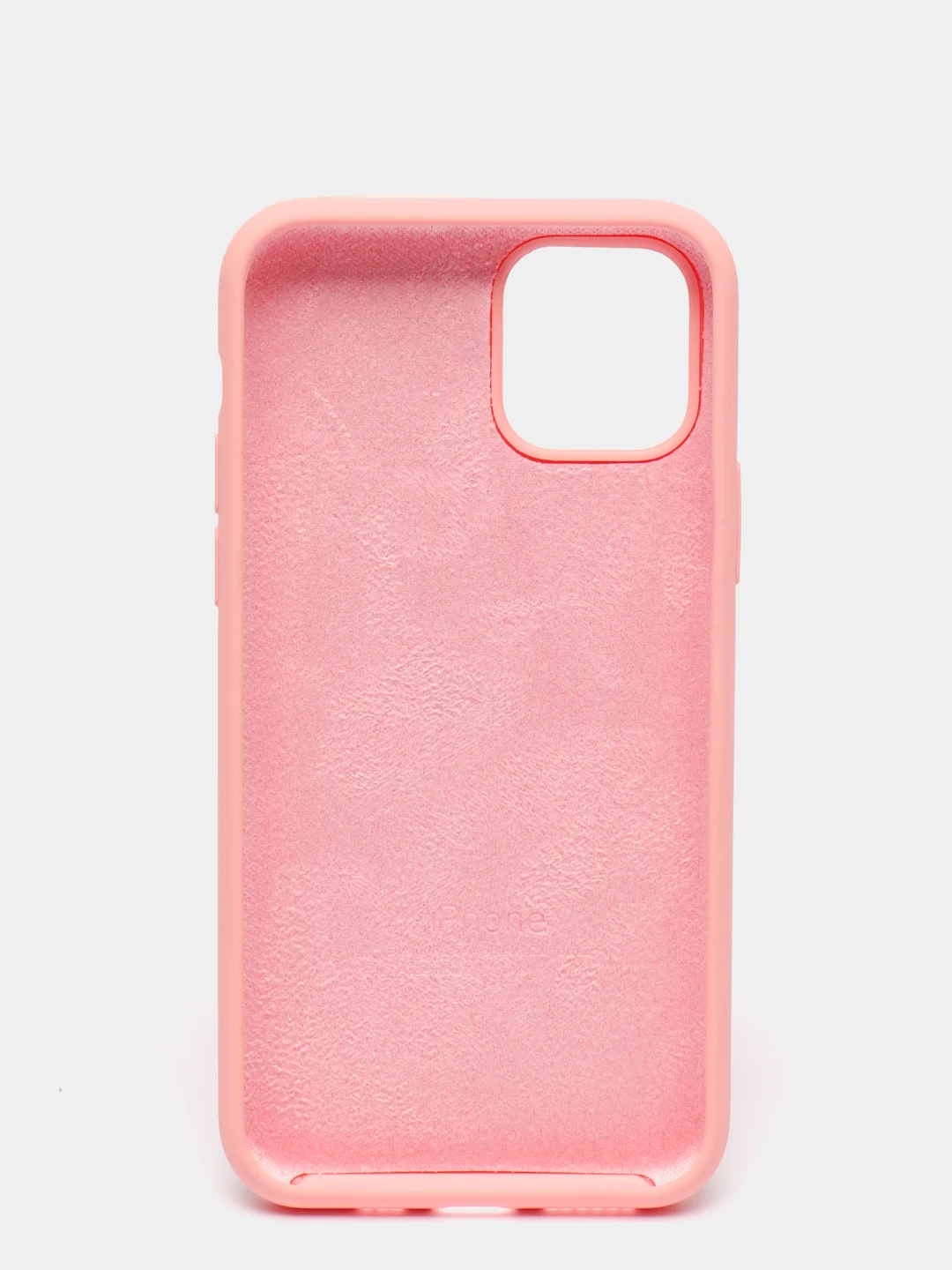 Розовый чехол для iPhone 11 Pro 5.8" Silicone Case, закрытый низ с логотипом