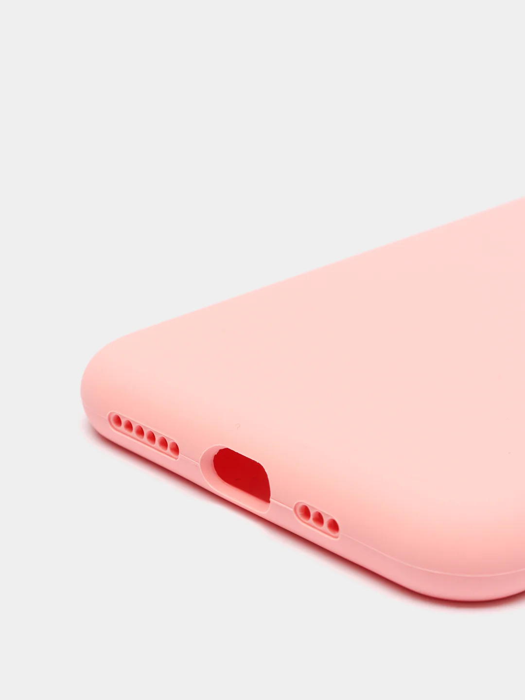 Розовый чехол для iPhone 11 Pro 5.8" Silicone Case, закрытый низ с логотипом