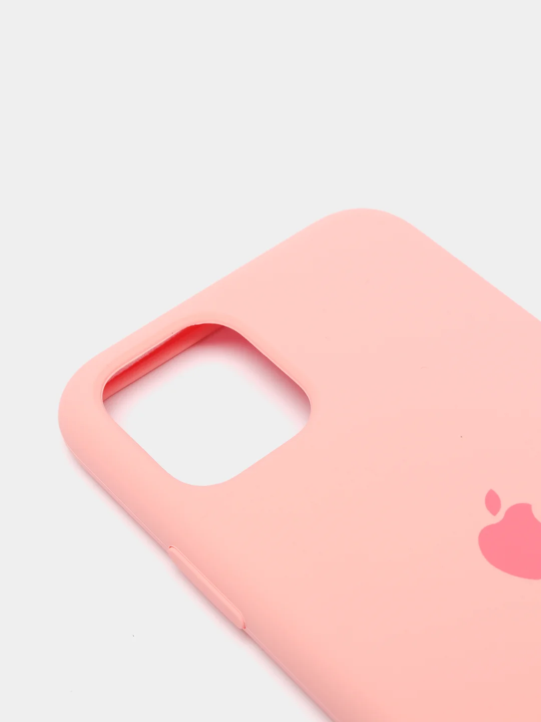 Розовый чехол для iPhone 11 Pro 5.8" Silicone Case, закрытый низ с логотипом