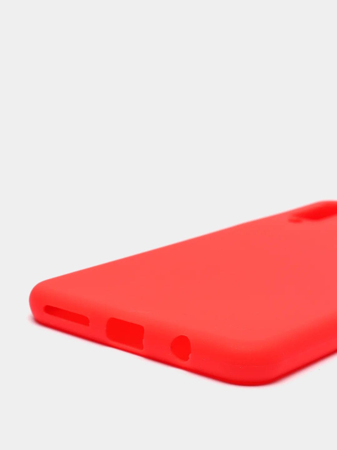 Красный чехол для Samsung Galaxy A7 2018, А750 (Самсунг Галакси А7), прозрачный