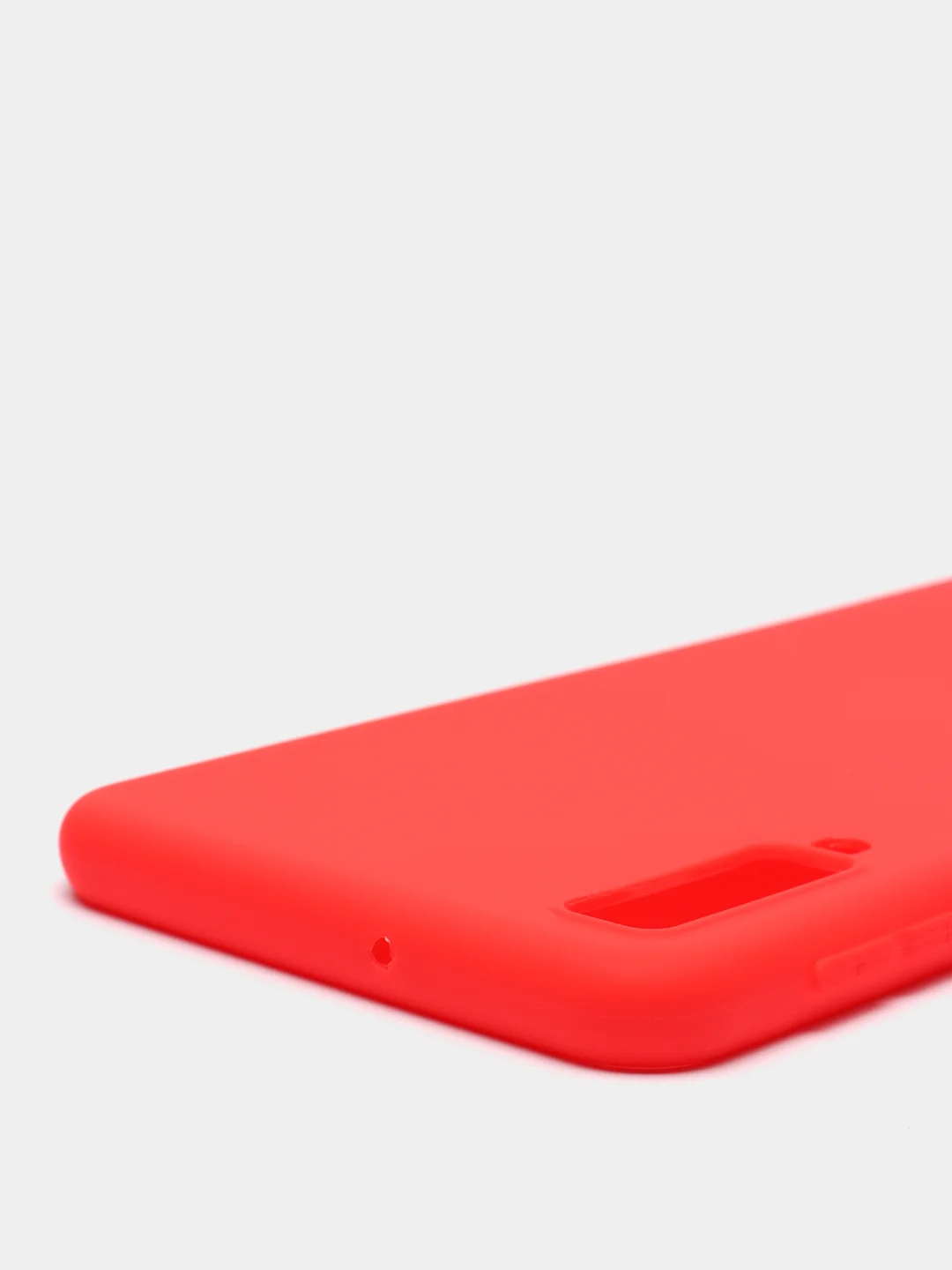 Красный чехол для Samsung Galaxy A7 2018, А750 (Самсунг Галакси А7), прозрачный