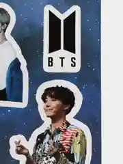 Синий стикеры "BTS", А5