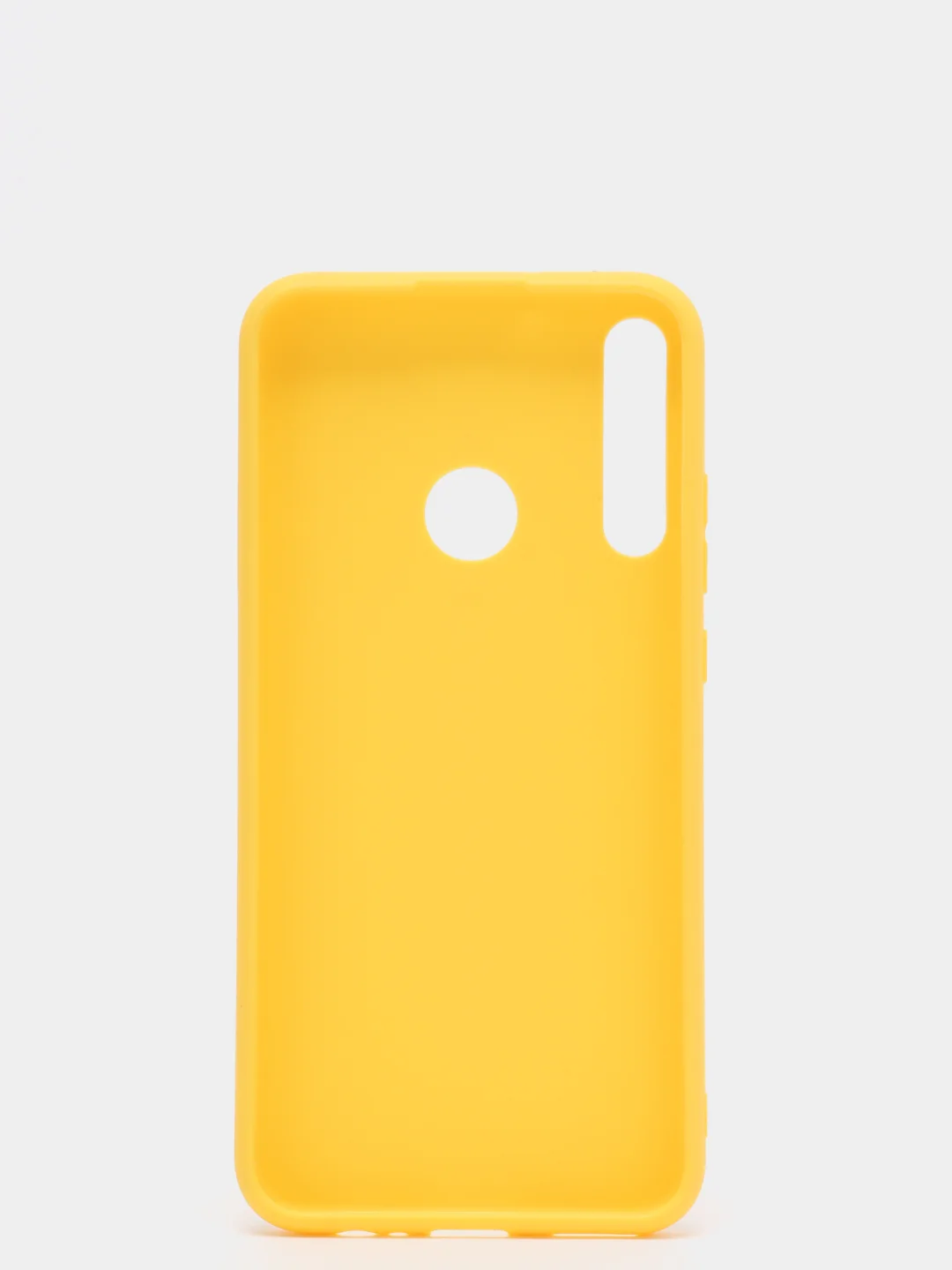 Желтый чехол для Honor 9C, Huawei P40 Lite E силиконовый цветной матовый, накладка